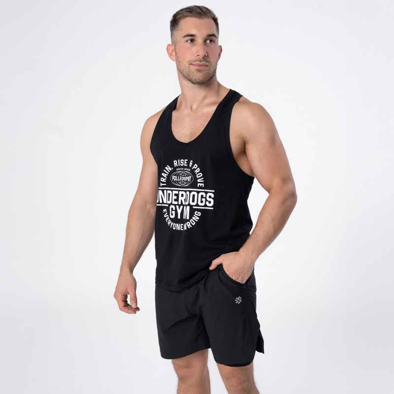 Polleo Men's Inferno Legacy Stringer Vest, Black - S